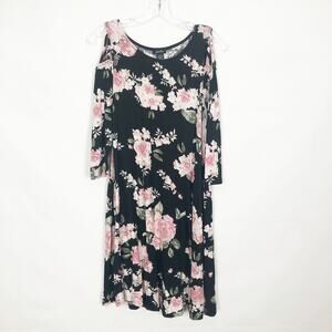 Justify Cold Shoulder Floral Dress Size Small